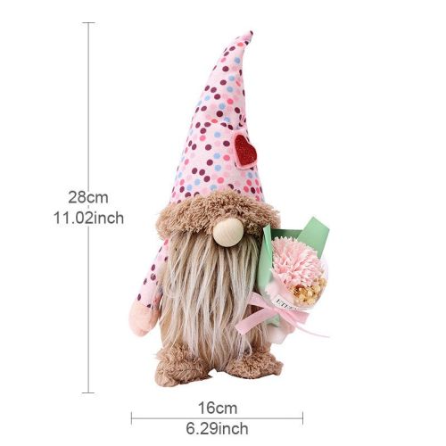 Valentine's Day Mother's Day Balloon Bouquet Dwarf Faceless Doll Decorations