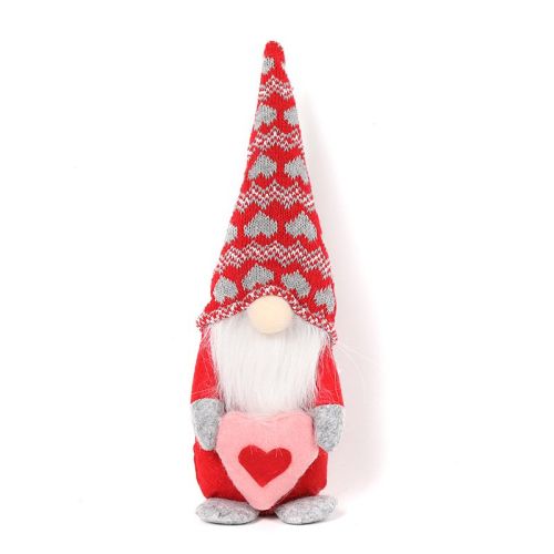 Valentine's Day Decorations Red Knitted Hat Doll