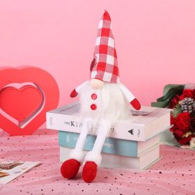 Valentine's Day Decoration Luminous Long Legs Doll (Color: Red)